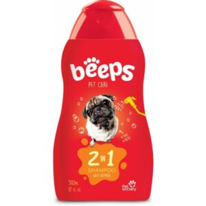 Beeps Pet Care 2 En 1 Shampoo Para Perros 17oz
