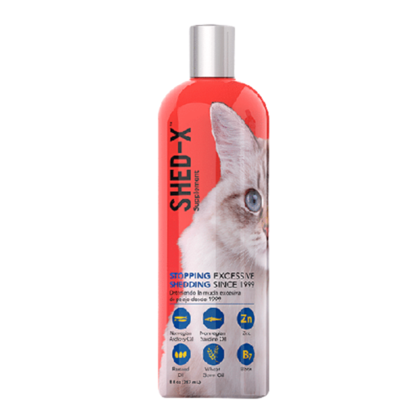 Shed-x Dermaplex Cat Suplemento Líquido Para Piel Y Pelo Del Gato 8oz