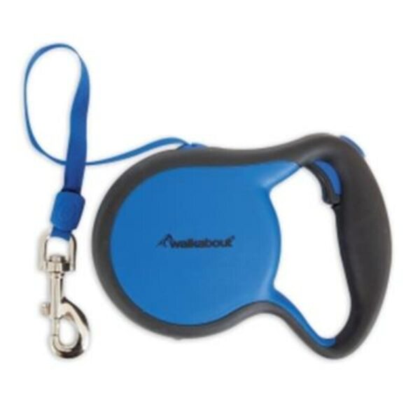 Petmate Walkabout Correa Retractil Azul para Perros Medianos
