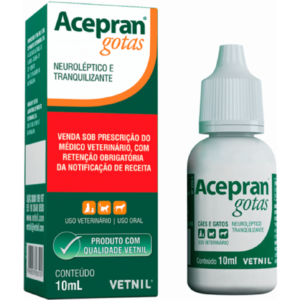 Acepran Gotas Tranquilizante Neuroléptico Oral Para Perros Y Gatos 10ml