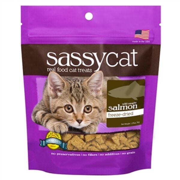 Sassy Cat Golosinas Sin Granos De Salmón Para Gatos 25g