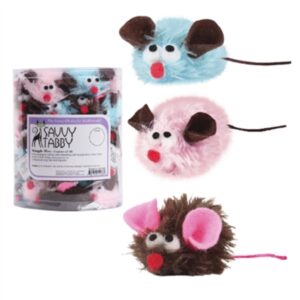 Savvy Tabby Juguete Raton Tierno Para Gatos 1 unidad