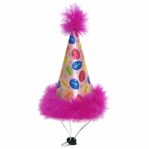 Huxley & Kent Gorro Fiesta De Cumpleaños Globos Rosa Para Perros 5"
