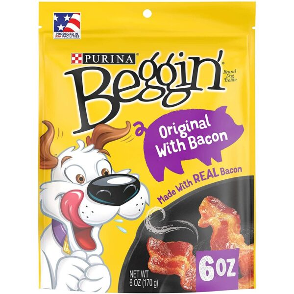 Purina Beggin' Golosinas Tiras De Tocino Para Perros 6oz