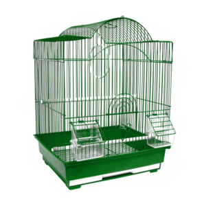 Petboy Jaula Techo Arqueado Verde Para Periquitos 19"