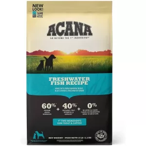 Acana Freshwater Fish Alimento de Pescados De Aguas Dulce Para Perros 25lb/11.4kg