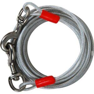 Aspen Pet Tie-Out Attache Medium Cable De Amarre Para Perros 15'