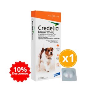Credelio 5.5 A 11.0kg (12.1 A 25 Lbs) Tableta Antipulgas Y Garrapatas Para Perros 1 Tableta