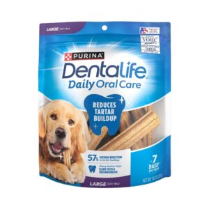 Purina Dentalife Large Dog Treat Golosinas para el Cuidado Dental 7.8oz