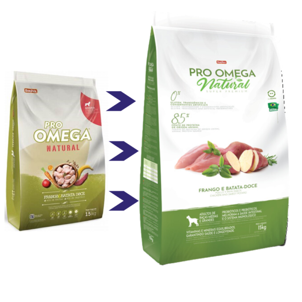 Pro Omega Natural Adultos Razas Medianas a Grandes Alimento Para Perros 15kg/33lb
