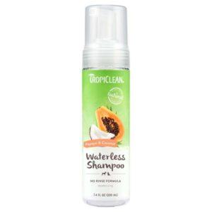 Tropiclean Shampoo Seco de Papaya y Coco para Perros y Gatos 7.4oz