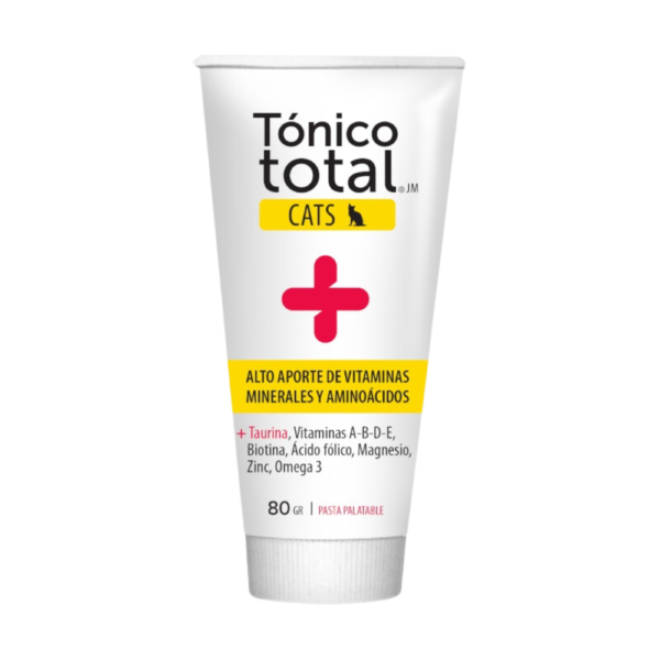 Tonico Total Cats Suplemento Multivitaminico Minerales Aminiacidos y Taurina para Gatos 80 gr
