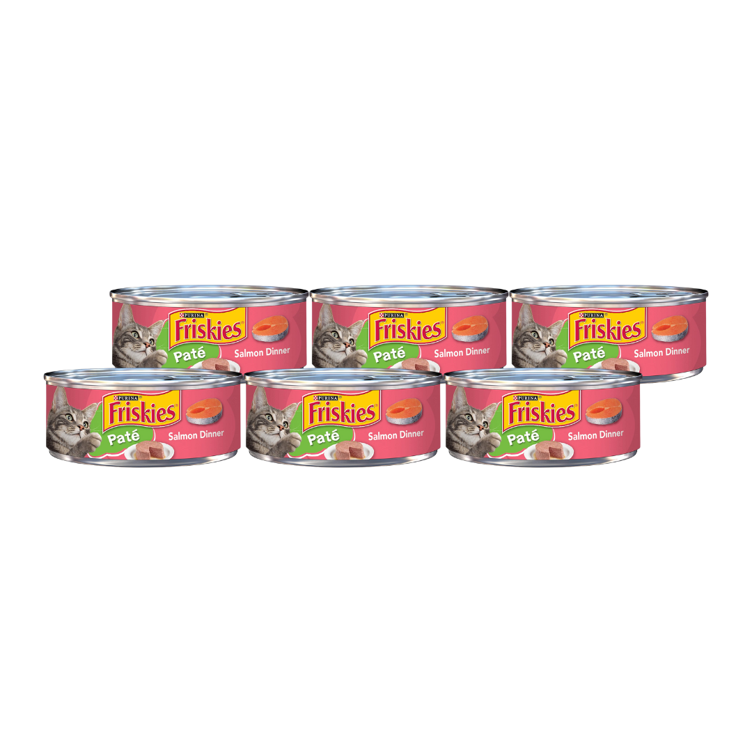 Friskies Salmon Alimento Húmedo Para Gatos De Salmon 5.5oz (6-PACK)