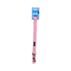 Riley & Rex Correa Nailon Doble Capa Rosa para Perros 6'x 1"