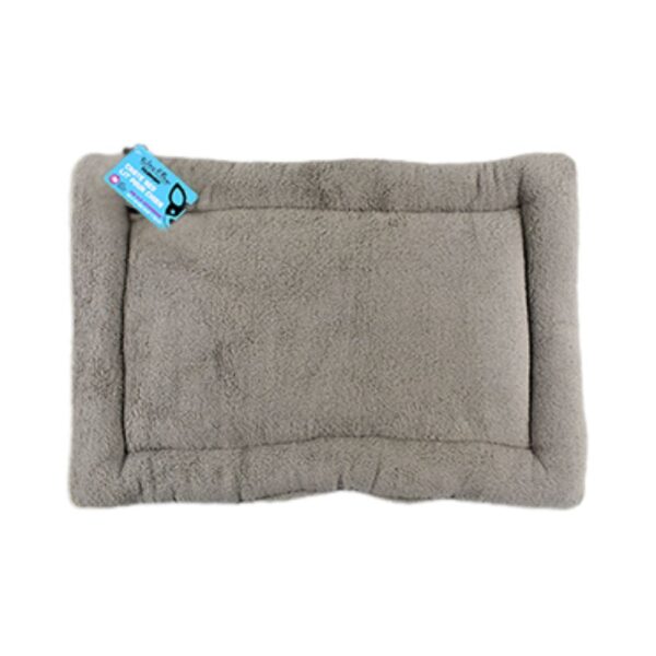 Riley & Rex Cama Plana Antideslizante Gris para Mascotas 22.8"