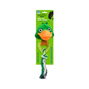 Riley & Rex Animal Pato de Peluche con Cuerda para Perros 11"